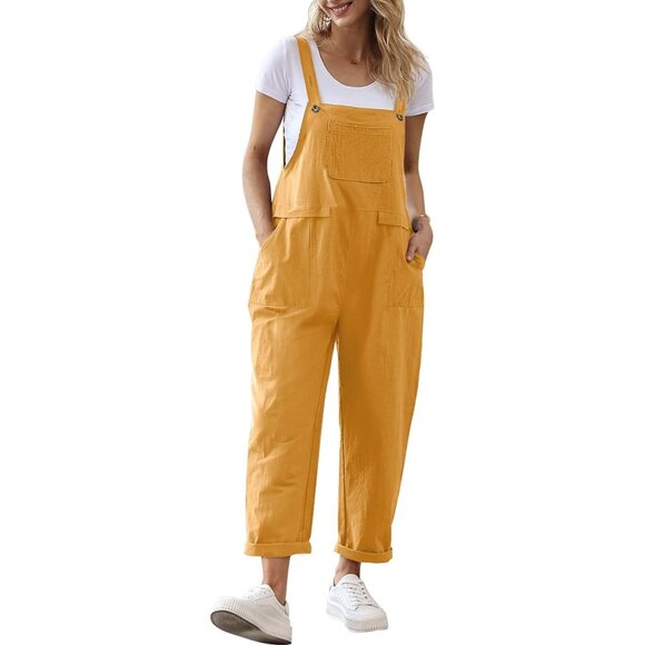 Women Rompers Jumpsuits with Pockets - Ginger
